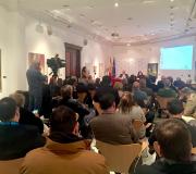 3. Máis de medio centenar de persoas acudiron á Casa de Galicia á presentación do informe sobre Mondoñedo.