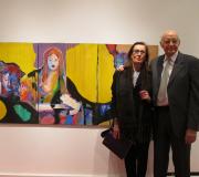 O pintor e a exministra de Xustiza Margarita Mariscal de Gante.