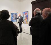 Jaime Galeano da explicacións sobre a súa obra.