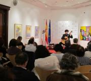 Un momento do concerto de Samuel Diz, con público.