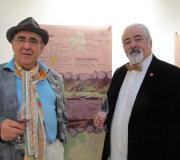 O chef Abraham García xunto a Luis Paadín, catador e autor da Guía.