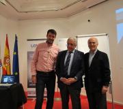 Pablo Carcelén, o locutor Elías Rodríguez e José Cerdeira.