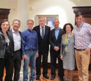 O delegado da Xunta, José Ramón Ónega, no centro, con membros da Xunta Directiva da Sociedade Española de Psicoloxía Social.