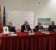 Siro López, o delegado da Xunta, José Ramón Ónega, Darío Villanueva e Manuel González, na presentación.