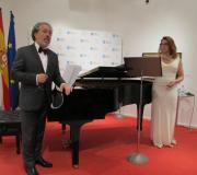 O músico Juan Durán ofreceu algunhas explicacións das pezas que se interpretaron. Con el, a soprano María Rodríguez.