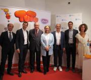 Yago Fandiño, director de Contidos Infantís de RTVE; Jacobo Sutil, director de Agadic; José Ramón Ónega, delegado da Xunta en Madrid e director da Casa de Galicia; Rosa Vilas, directora xerente de TVG; Julio Casal, produtor executivo de Ficción Producciones; Guillem Rey, "managing" director de Biplano Licensing; e Mamen Quintas, produtora executiva de Ficción Producciones.