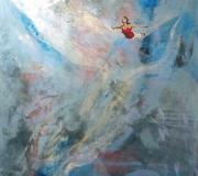 "Rescátame". Acrílico sobre lienzo, 120 x 100 cm.
