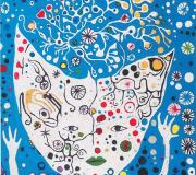 "El&nbsp;ser del&nbsp;bosque". Acrílico sobre lienzo. 120 x 100 cm. 2014

