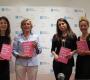 Laura Rodríguez, Ana Rodríguez, Begoña Peñamaría e Rosa Rosado, pousan antes do acto.