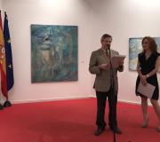 2. O coordinador de Actividades Ramón Jiménez foi o encargado da presentación da mostra de Marinela Fontoira.
