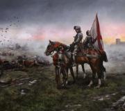 El cuadro "PITA DA VEIGA EN PAVÍA", de Augusto Ferrer-Dalmau
