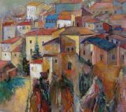 "CUENCA, I" 2007. Óleo sobre lienzo, 73 x 100 cm.
