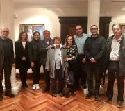 De esquerda a dereita, Aniceto Luís Charro, presidente de honra; Raquel Alcalde, xerente; Inmaculada Ramos, vicepresidenta; Julio Ancochea, presidente; María Eugenia Blanco Cachafeiro, vocal; Xulia Buxán Varela, vicepresidenta; José Antonio Gegúndez, vocal; Julián García Feijóo, vicesecretario; e Adolfo de la Fuente, secretario.