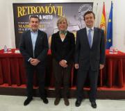 O director xeral de Eventos del Motor, José Enrique Elvira, a coordinadora de Actividades Económicas da Casa, Ana Rodríguez, e o director xeral de IFEMA, Eduardo López-Puertas.