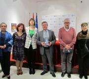 A poeta María Tecla Portela Carreiro, a editora Marta Porpetta, a filóloga Amelia Serraller, o coordinador de Actividades Culturais da Casa, Ramón Jiménez, o xornalista Alfonso Armada e a escenógrafa Liz Wittlin.