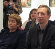 A directora do Instituto Polaco de Cultura, Miroslawa Kubas-Paradowuska, e o secretario de Asuntos Políticos da Embaixada de Polonia, Maciej Brodowicz.