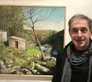 1. Antonio Martínez, Cachi, ante a súa obra MUIÑOS DO FOLÓN.