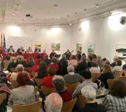 3. Máis de duascentas persoas acudiron á Casa de Galicia á presentación do libro de Sáez-Angulo cuxo acto terminou con cantigas medievais a cargo do grupo SONIDOS DE LA TIERRA.