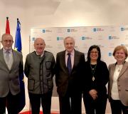1. De esquerda a dereita Gabriel Tirapu, Javier Prado, o delegado da Xunta José Ramón Ónega, Rosalía Serrano Velasco e Maria Teresa Salinero.