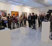 Parte do público que asistiu á inauguración da mostra.