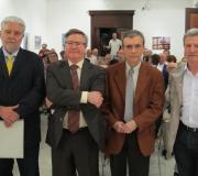 Jorge Martínez-Cava, Ramón Jiménez, José Antonio Ortiz e Luis Gutierrez Perrino, antes de comezar o acto.