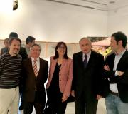 3. De esquerda a dereita,  Roberto Castro, director da Oficina de Turismo en Madrid; Ramón Jiménez coordinador de Actos na Casa; Inma Bernal directora  Comercial de Viña Costeira; José Ramón Ónega delegado da Xunta en Madrid e Andrés Rodríguez presidente de Viña Costeira.
