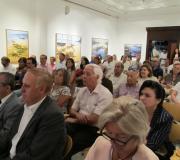 Público que asistiu á presentación da  Romaxe  Viquinga 2018.