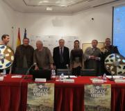 José Antonio Quelle (Casa da Cultura do Vicedo), o delegado da Xunta en Lugo, José Manuel Balseiro, o alcade do Vicedo, José Jesús Novo, o delegado da Xunta en Madrid, José Ramón Ónega, a cantante Andrea Pousa, o senador José Manuel Barreiro e o actor Bruxo Queiman.