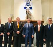 4. Lage (segundo pola esquerda), Ónega(terceiro) e Baltar (cuarto), pousan con parte da JD de Aegama.