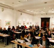 3. A Casa de Galicia acolleu a primeira das dúas xornadas da Fundación Barrié que contou con preto de medio  centenar de participantes.