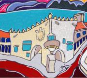 "PARADOR DE BAIONA" - Técnica mixta
