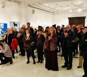 10. O público aplaude a intervención de Pilar Sampedro na inauguración da mostra PATAKARTE.