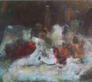 "BODEGÓN", óleo - 81 x 100 cm (Seleccionado en el LXXXV Salón de Otoño)
