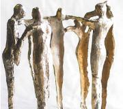 EN FEMENINO III - Bronce (a la&nbsp;cera perdida) - 33 x 33 x 12 cm.

