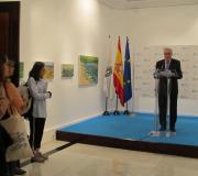 O delegado da Xunta, José Ramón *Ónega, nun momento do seu saúdo á profesora e os alumnos do curso..