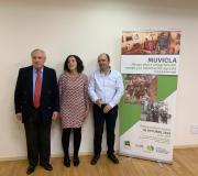 3. O delegado da Xunta en Madrid José Ramón Ónega con Mónica Freire e o promotor de MUVICLA, Marcos Vázquez.