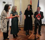 Francisca García Jáñez, Ana Soler, Yano Yoro e Ramón Jiménez, durante a presentación.