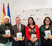 1. De esquerda a dereita o escritor Antonino Nieto, o coordinador de Actos Ramón Jiménez, a autora Mila Villanueva e a editora Lida López Miguel.