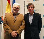 7. Jorge Martínez presidente da Asociación de Amigos dos Camiños de Santiago de Madrid e presidente da Asociación Compostelle 2000 (París) Jacques Chauty.