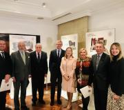 2- O deputado lucense Jaime de Olano, Eduardo Pardo, ou delegado dá Xunta en Madrid, José Ramón Ónega, Alfonso Rueda, Ana Pastor e do CSIC Rosina López-Alonso e Alberto Sereno xunto a Marta Fdez-Tapias.