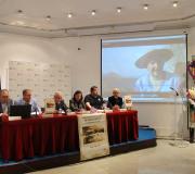X. L.Foxo, Amable Fernández, José Ramón Ónega, Patricia Domínguez, X. M. Pérez Blecua e Fernando Molpeceres, na mesa da presentación.