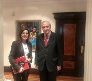 3. A delegada do Goberno Canario Lola Padrón foi convidada polo delegado da Xunta en Madrid José Ramón Ónega a coñecer as diferentes estancias da Casa de Galicia.