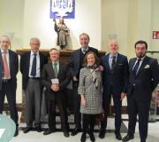 Luis Felipe López, profesor da UDIMA, Jaime Rodríguez-Arana, catedrático de Dereito Administrativo da UDC, Ramón Jiménez, coordinador de Actividades da Casa, Juan José Laborda, ex presidente do Senado, Pablo García Mexía, letrado das Cortes, José Ignacio Herce, profesor da UDC, e María Aguirre de Cárcer, ex xerente de Syntagma.org.