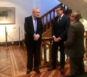 3. Ónega, Jiménez e Azpitarte na visita que este realizou á Delegación galega.