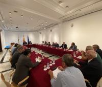 A la reunión acudieron los presidentes de todas las asociaciones profesionales y centros regionales de Galicia en Madrid