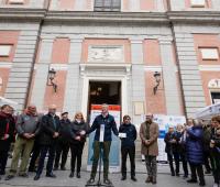 O director da Casa de Galicia en Madrid, Juan Serrano, acompañou ao presidente da Xunta, Alfonso Rueda, á presentación do novo roteiro do proxecto Walking People (WAP)